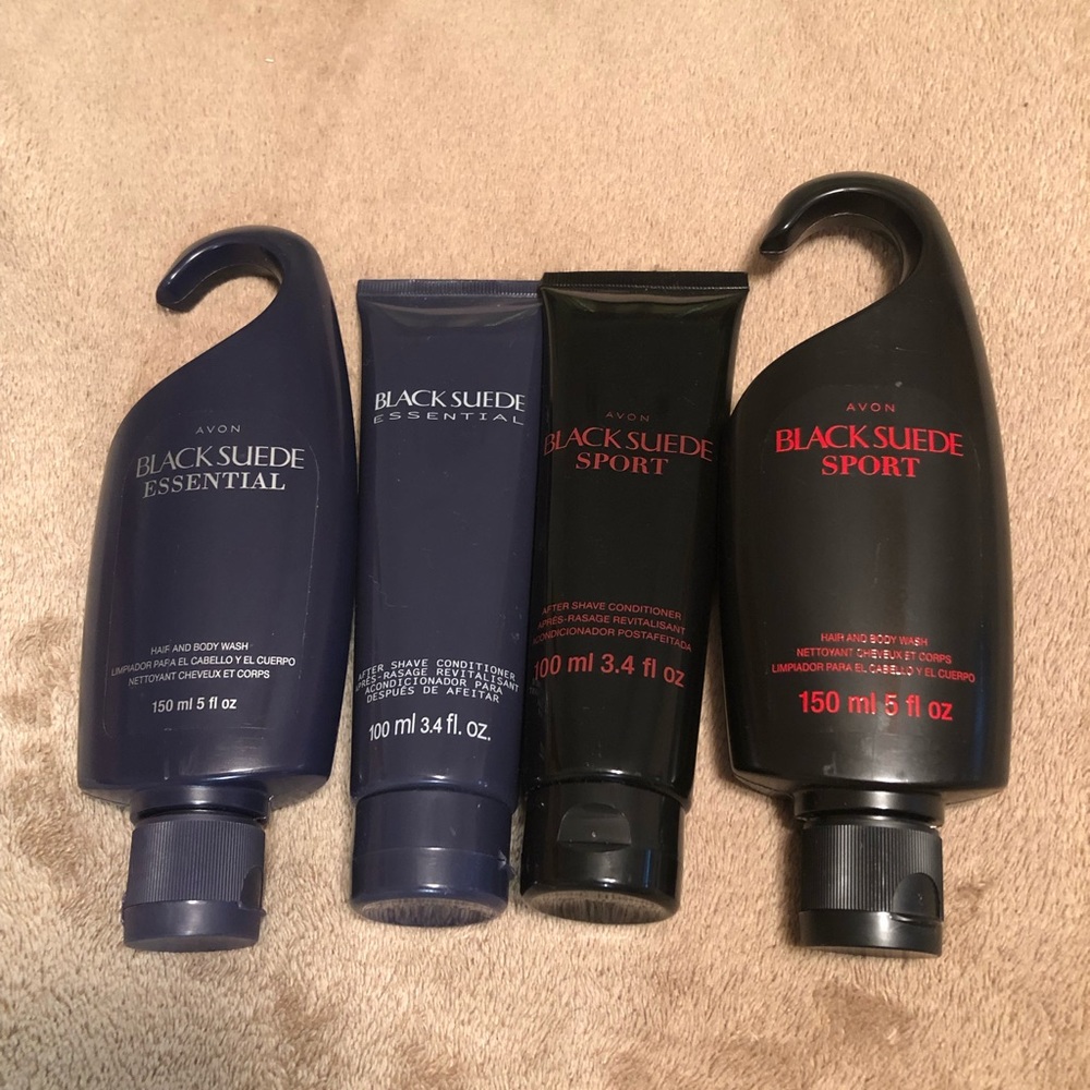Avon Black Suede Set